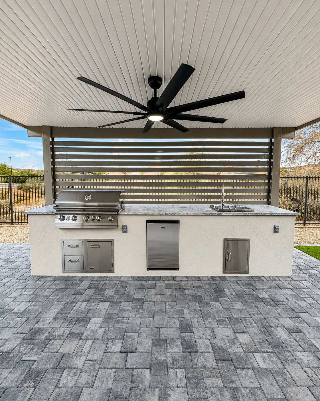 Modern BBQ Island